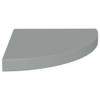 THOYTOUI Floating Corner Shelf,Album Rack Floating Shelves Display Shelf Closet Shelves Decor Shelves Ledges Suitable for Living Room Bedroom Bathroom Gray 13.8"x13.8"x1.5" MDF view 3