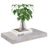 THOYTOUI Floating Wall Shelves,Closet Shelves Cosmetic Shelf Display Shelf Album Rack Perfume Organizer with Storage Function Suitable for Living Room Bedroom 2 pcs Concrete Gray 15.7"x9.1"x1.5" MDF view 4