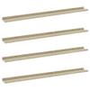 Wall Shelves,Floating shelves Plant Shelf Cosmetic shelf Book shelves Storage shelves Wall decor Shelf Storage shelves Suitable for Living Room Bathroom 4 pcs White and Sonoma Oak 39.4"x3.5"x1.2" view 3