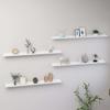 THOYTOUI Wall Shelves,Floating Shelves Plant Shelf Cosmetic Shelf Book Shelves Storage Shelves Wall Decor Shelf Storage Shelves Suitable for Living Room Bathroom 4 pcs White 39.4"x3.5"x1.2" view 1