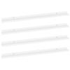 THOYTOUI Wall Shelves,Floating Shelves Plant Shelf Cosmetic Shelf Book Shelves Storage Shelves Wall Decor Shelf Storage Shelves Suitable for Living Room Bathroom 4 pcs White 39.4"x3.5"x1.2" view 3
