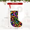 EniLsa Gay Pride Rainbow Print Christmas Stocking Xmas Stockings Christmas-Stockings Christmas Holiday Party Family Decorations view 4