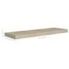 THOYTOUI Floating Wall Shelves,Closet Shelves Cosmetic Shelf Display Shelf Album Rack Perfume Organizer with Storage Function Suitable for Living Room Bedroom 4 pcs Oak 31.5"x9.3"x1.5" MDF view 2