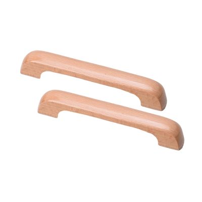 DubMag Wood Handle,Wardrobe Handles, Closet Wooden Bow Shaped Handle Furniture Drawer Handles(BHole Distance 96mm) (Color : A, Size : Hole Distance 128mm)