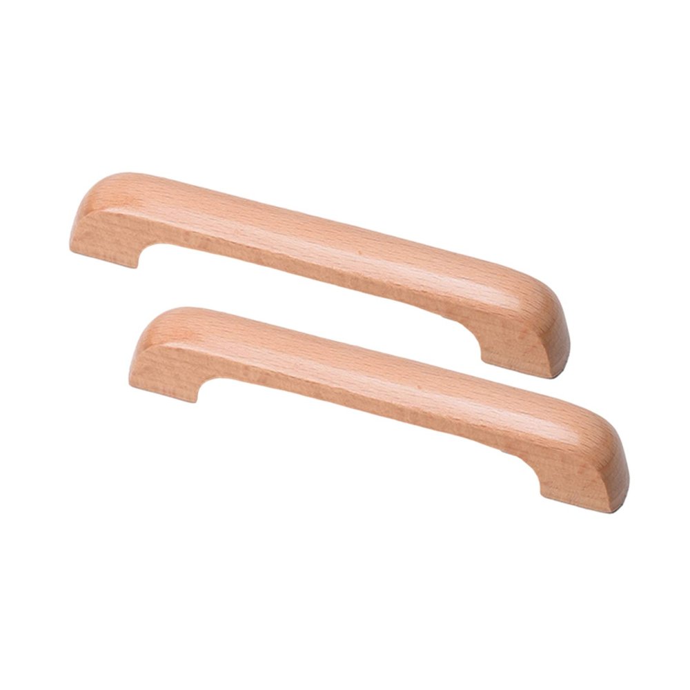 DubMag Wood Handle,Wardrobe Handles, Closet Wooden Bow Shaped Handle Furniture Drawer Handles(BHole Distance 96mm) (Color : A, Size : Hole Distance 128mm)