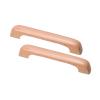 DubMag Wood Handle,Wardrobe Handles, Closet Wooden Bow Shaped Handle Furniture Drawer Handles(BHole Distance 96mm) (Color : A, Size : Hole Distance 128mm) view 1