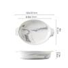 Bakeware,Baking tray with handlePorcelain Baking Dish Pie Pan Serving Dishes for Oven Lasagna Pans Casserole Dish, Texture, 2 Pieces,12inch (Size : 12inch) (Size : 12inch) (Size : 12inch) view 2