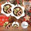 Bangers and Mash Ornaments for Christmas Trees Personalized Christmas Ornament Cute Food Ceramic Farmhouse Hanging Ornaments Holiday Christmas Keepsake New Year Gifts, 3 Inch view 2