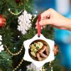 Bangers and Mash Ornaments for Christmas Trees Personalized Christmas Ornament Cute Food Ceramic Farmhouse Hanging Ornaments Holiday Christmas Keepsake New Year Gifts, 3 Inch view 4