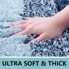 Arotive Microfiber Bathroom Rugs 2 Pieces, Toilet Rugs 24x20 and Bath Rug Size 47x17 in Dark Blue, 2 Item Bundle view 4
