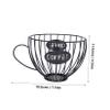 Hohopeti 1pc Creative Coffee Cup Shaped Storage Basket Stylish Fruit Serving Container for Home Bar and Restaurant Use for Snacks and Food Storage view 3
