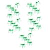 BESTOYARD 50 Pcs Wine Bottle Bow Tree Spring Decorations Green Wine Toppers Easter Satin Bow St Patricks Day Bow Irish Hat Green Hats Party Favors Decorative Bottle Eva Brushed Cloth Bow Tie view 1