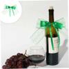 BESTOYARD 50 Pcs Wine Bottle Bow Tree Spring Decorations Green Wine Toppers Easter Satin Bow St Patricks Day Bow Irish Hat Green Hats Party Favors Decorative Bottle Eva Brushed Cloth Bow Tie view 3