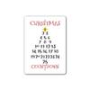 Christmas Tree Countdown Metal Sign 8 x 12 Inches view 1