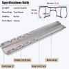 HDYZJQ Curtain Track Ceiling Mount Double, Double Pole Curtain Rod Bracket with Mute Strip, Sliding Rails Track Renter Friendly for Living Room Bedroom Room Divider(Gold,5m/16.4ft) view 3