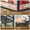 Asgolion Slim Storage Cart, 4-Tier Small Rolling Cart with Wheels, 5.9" Deep, Narrow Bathroom Shelf Trolley for Kitchen, Bathroom, Laundry Room, Black Standard 4-Tier (5.9" W x 33.6" H) view 3