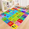 MLLgYq Kids Alphabet Play Game Rug - 5' 3" x8' ABC Numbers and Shapes Educational Learning Toddler Carpet - Kids Room Playroom Classroom Kindergarten Activity Fun Soft Non-Slip Mat view 1