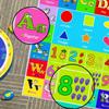 MLLgYq Kids Alphabet Play Game Rug - 5' 3" x8' ABC Numbers and Shapes Educational Learning Toddler Carpet - Kids Room Playroom Classroom Kindergarten Activity Fun Soft Non-Slip Mat view 4