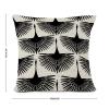 Classic Chinese Style Pillow Cases Black Duwn Throw Pillow Covers 18x18in Decorative Square Accent Cushion Cover Cases for Living Room Bedroom Sofa Car Home Decor view 2