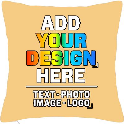 Pzwqkyn Custom Pillowcase, Personalized Photo Pillows, Your Own Design Throw Pillow with Photo Text, Customize Pet Pillow Cover, Personalized Memorial Gift for Birthday, Christmas, 20x20 Inch, Beige