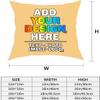 Pzwqkyn Custom Pillowcase, Personalized Photo Pillows, Your Own Design Throw Pillow with Photo Text, Customize Pet Pillow Cover, Personalized Memorial Gift for Birthday, Christmas, 20x20 Inch, Beige view 2