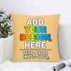 Pzwqkyn Custom Pillowcase, Personalized Photo Pillows, Your Own Design Throw Pillow with Photo Text, Customize Pet Pillow Cover, Personalized Memorial Gift for Birthday, Christmas, 20x20 Inch, Beige view 4