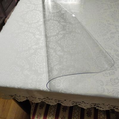 1.0mm 1.5mm 2.0mm Thick PVC Table Top Protector,Clear Transparent Table Cover,PVC Protector Transparent,Odorless Transparent Table Cloth,for Kitchen Office and Dining Table,Different sizes ( Color : 1