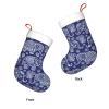 WURTON Christmas Stocking Boho Elephant Xmas Stocking for Party Decor Family Holiday Hanging Stocking view 3