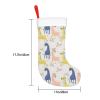 WURTON Christmas Stocking Cute Giraffe Xmas Stocking for Party Decor Family Holiday Hanging Stocking view 4