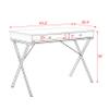 Banana Yello Finish 2 Drawers Writing Desk with Black Stoving Varnsih Steel FrameMDF Table Top42x20.5x30 view 2
