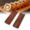 2PCS Sushi Serving Tray, Solid Wood Sushi Plate Long Rectangle Plate Wood Japanese 7.2x2.1in Serving Platter for Cracker Party Home view 4