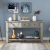 55'' Modern Console Table Sofa Table for Living Room with 3 Drawers and 1 Shelf (As Same As WF288520AAE) view 1