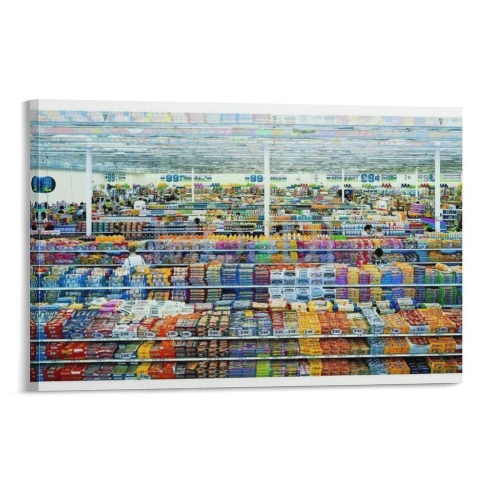 MOJDI 99 Cents by Andreas Gursky Canvas Painting Wall Art Poster for Bedroom Living Room Decor 20x30inch(50x75cm) Frame-style
