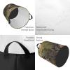 Round Laundry Basket Dirty Clothes Hamper with Handles Two Giraffes Laundry Hamper for Bathroom Waterproof Circular Hamper Lightweight Round Storage Basket for Blanket Organizer Basket view 4