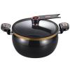 28Cm Micro-Pressure Soup Pot Large Capacity Non-Stick Soup Pot Easy to Clean Durable and Universal for Gas Induction Cookers(black) view 1
