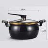 28Cm Micro-Pressure Soup Pot Large Capacity Non-Stick Soup Pot Easy to Clean Durable and Universal for Gas Induction Cookers(black) view 2