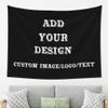 Customized Tapestry Personalized Wall Hanging Tapestries Design Your Own Image Text for Wedding Birthday Bedroom Living Room Halloween Decor (80x60in Horizontal) view 1