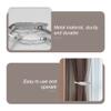 TAORANJU Curtain Tiebacks, 2 Pack Silver Feather Curtain Holdbacks Alloy Spring Buckle Window Ties Adjustable Curtain Buckle Decor for Home Office Window Decoration view 4
