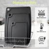 Cutting Board for Kitchen, Wood Fiber Composite Cutting Board with Juice Groove and Non-slip Feet, Dishwasher Safe, Knife-Friendly Chopping Board for Meat, Bread, Fruit, 14.6x10.8, Black view 2