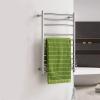 88W Electric Heated Towel Warmer, Wall Mounted Towel Warmer, Home Bathroom Accessories Towel Dryer Racks Heated Towel Rail,Plug in/Hardwired view 2