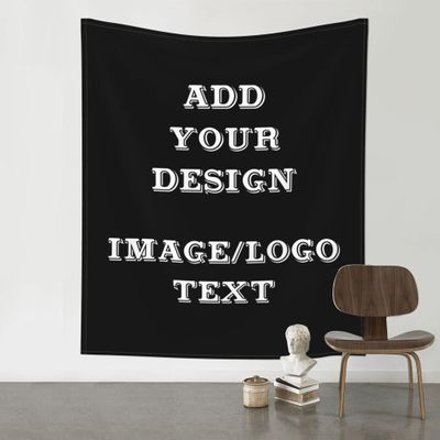 Customized Tapestry Personalized Wall Hanging Tapestries Design Your Own Image Text for Wedding Birthday Bedroom Living Room Halloween Decor (60x51in Vertical)