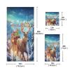 ALAZA Castle Reindeer Winter Christmas Castle Soft 3 Piece Bath Towels Set for Bathroom Spa Hotel, 1 Bath Towel+ 1 Hand Towel+ 1 Washcloth view 3