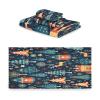 ALAZA Merry Christmas Snowflake Deer Snowflake Retro Soft 3 Piece Bath Towels Set for Bathroom Spa Hotel, 1 Bath Towel+ 1 Hand Towel+ 1 Washcloth view 2