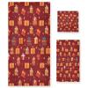 ALAZA Merry Christmas Star Soft 3 Piece Bath Towels Set for Bathroom Spa Hotel, 1 Bath Towel+ 1 Hand Towel+ 1 Washcloth view 1