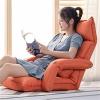 PBENO Lazy Chair Lazy Sofa, Tatami Seat Single Folding Deck Chair Bedroom Leisure Chair Bed Back Chair Balcony Bay Window Chair Sofa Chair (Color : E, Size : 22.8 * 50.3 * 5.1in) view 4