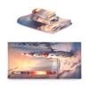 ALAZA Merry Christmas Tree Sunset Soft 3 Piece Bath Towels Set for Bathroom Spa Hotel, 1 Bath Towel+ 1 Hand Towel+ 1 Washcloth view 2