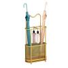 HAIXHX Modern Umbrella Holder, Large Capacity Space Saving Umbrellas Rack Stand with Drip Tray & 4 Non-Slip Mats, Freestanding Stable Umbrella Organizer, for Homes Offices (Color : Gold) view 1