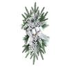 Christmas Swags Staircase Decoration Hanging Stair Teardrop Swag Garlands(Silver) view 1