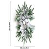 Christmas Swags Staircase Decoration Hanging Stair Teardrop Swag Garlands(Silver) view 2