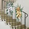 Christmas Swags Staircase Decoration Hanging Stair Teardrop Swag Garlands(Silver) view 4